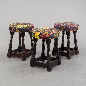 Three stools, first half of the 20th Century.