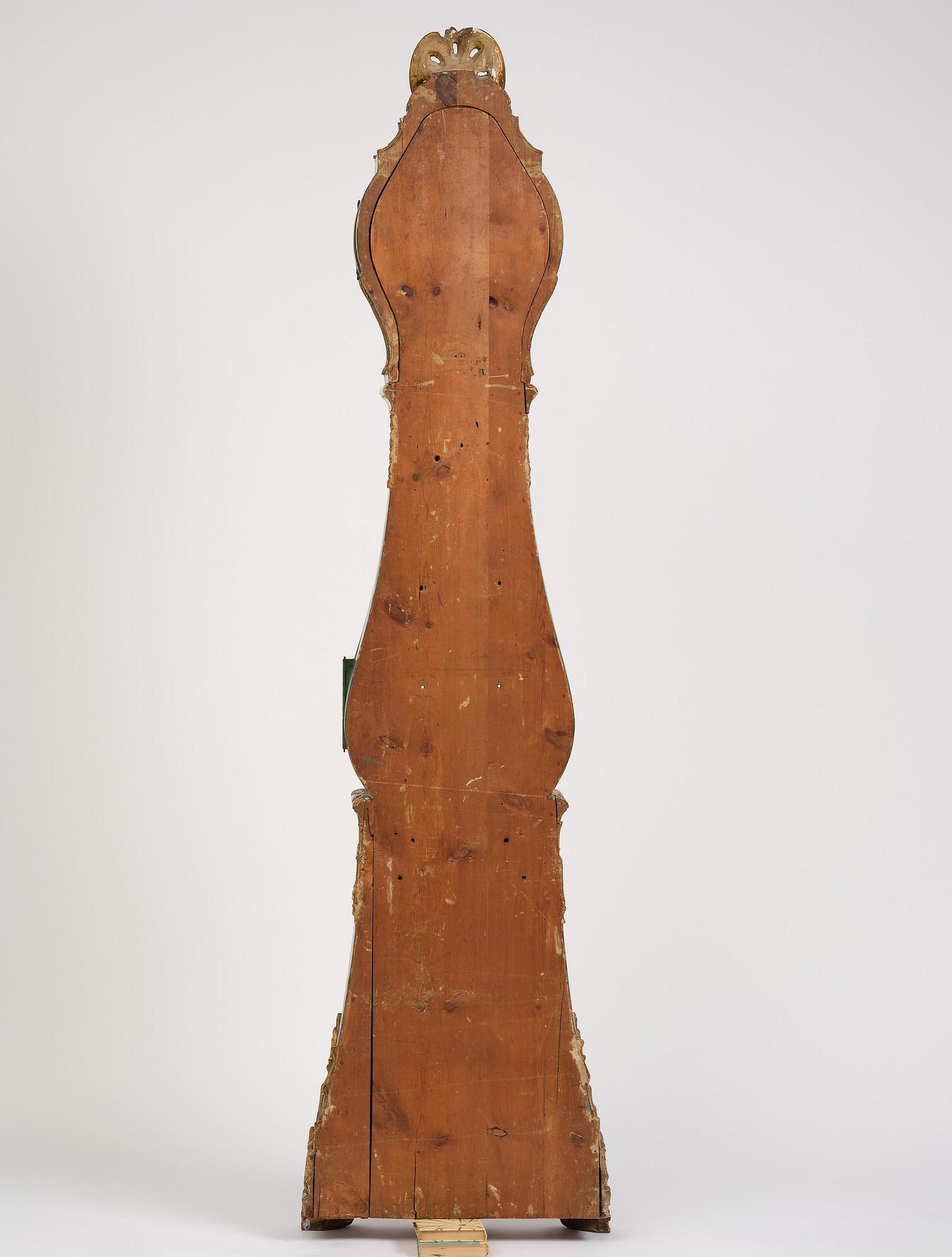 A rococo longcase clock by P. Ernst (watchmaker in Stockholm 1753-84).