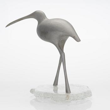 Tapio Wirkkala, skulptur, "Suokurppa" (Beckasin),  TW 513, signerad och stämplad.
