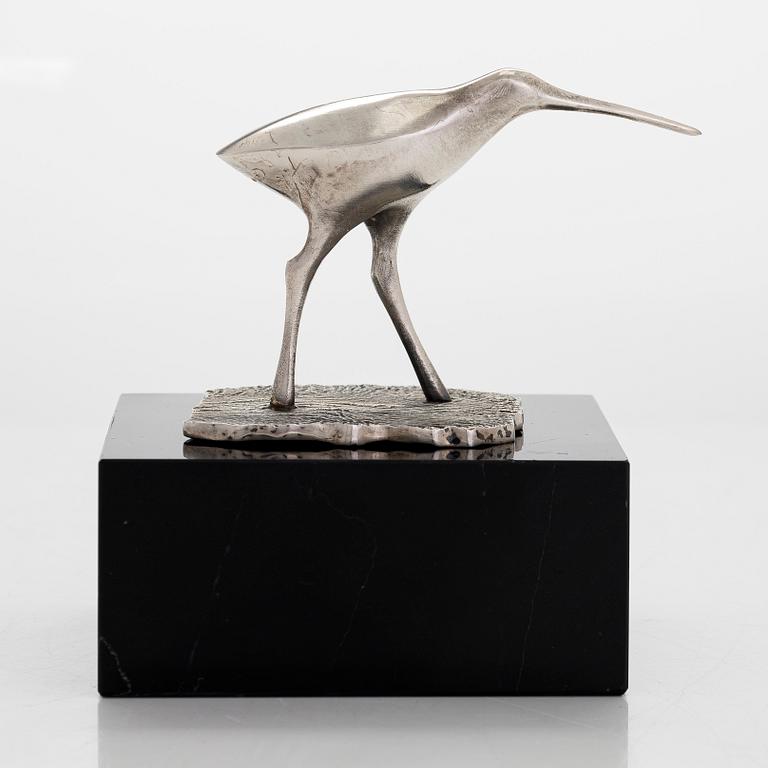 Tapio Wirkkala, A bird sculpture in silver (925) for Kultakeskus Hämeenlinna 1974 or 1974.