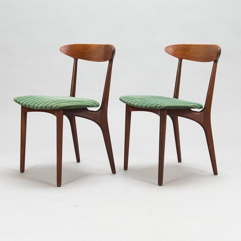 Kurt Østervig, stolar, 6 st, "Skagen", Brande Møbelfabrik, Danmark 1900-talets mitt.