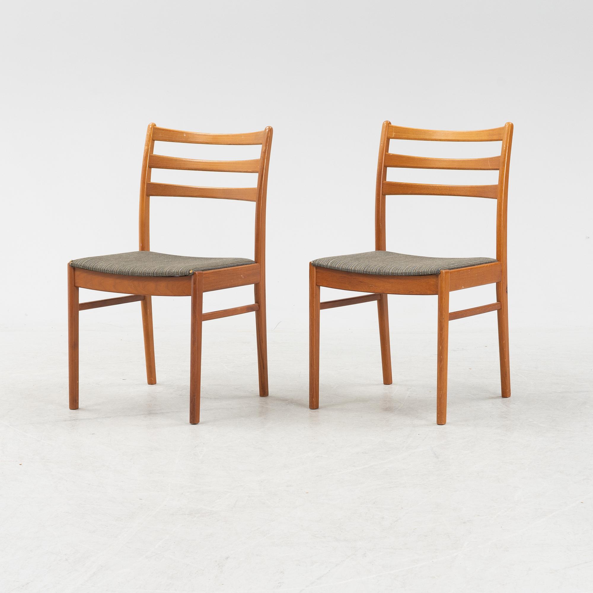 A 7-piece teak dining group, 1960's.