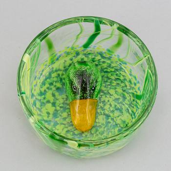 A Ernst Billgren glass bowl, for Kosta Boda.