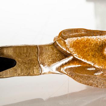 Two glass sculptures by EVA ULLBERG, signed and dated -02.