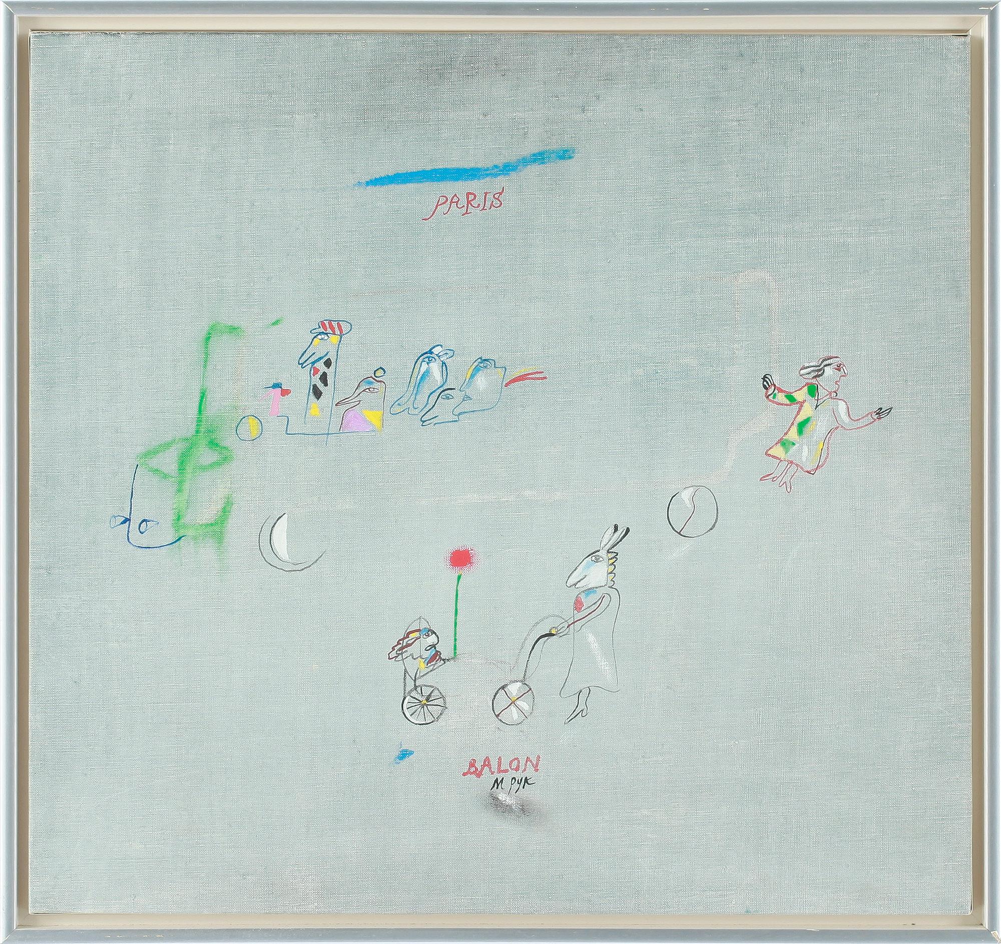 MADELEINE PYK, olja på duk, signerad.