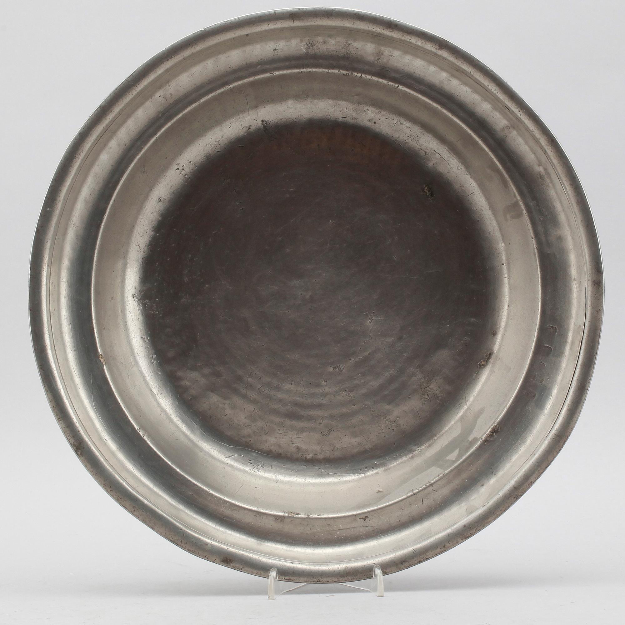 SKÅLFAT, tenn, Jonas Ingemarsson Boström, Göteborg 1745.