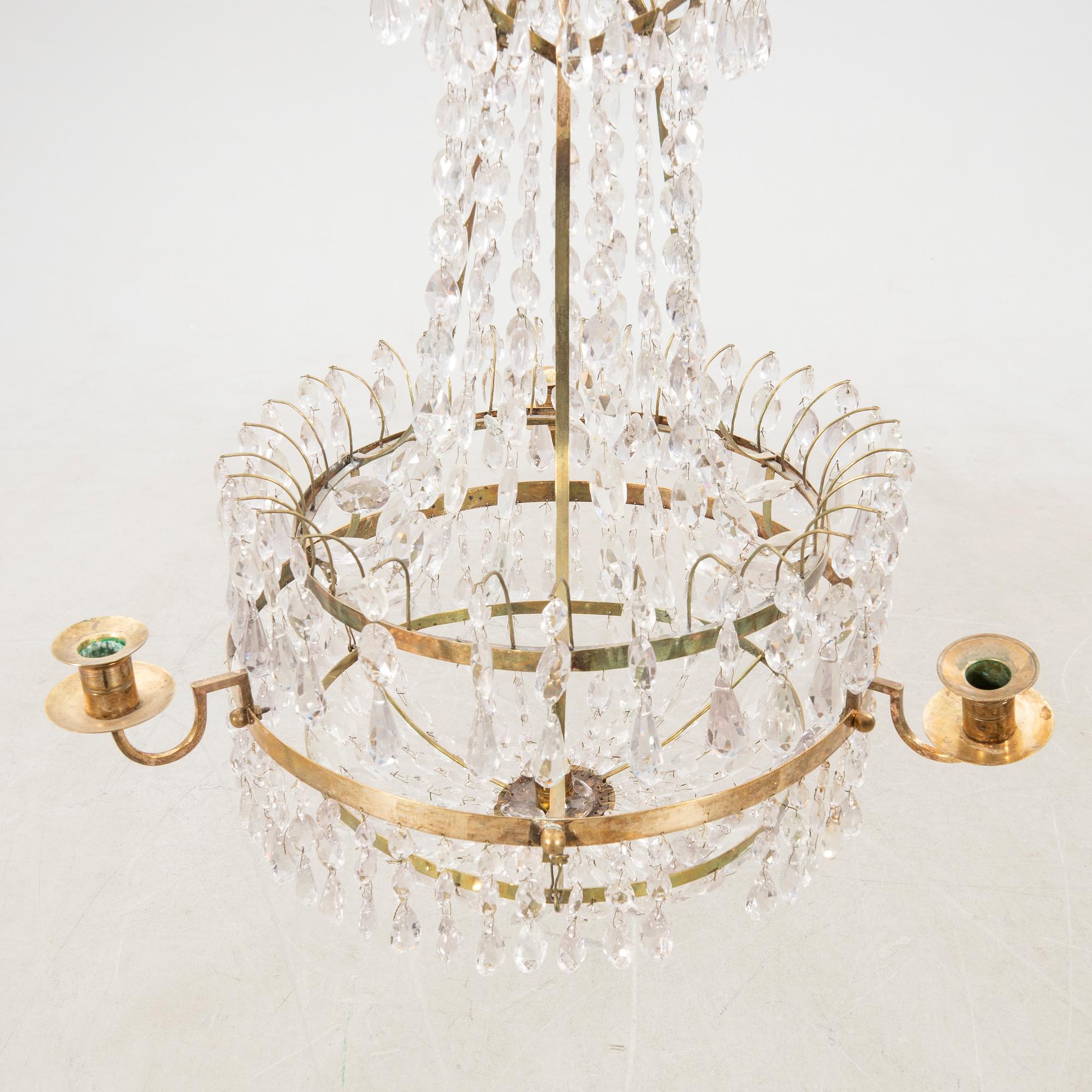 Chandelier late Gustavian around 1800.