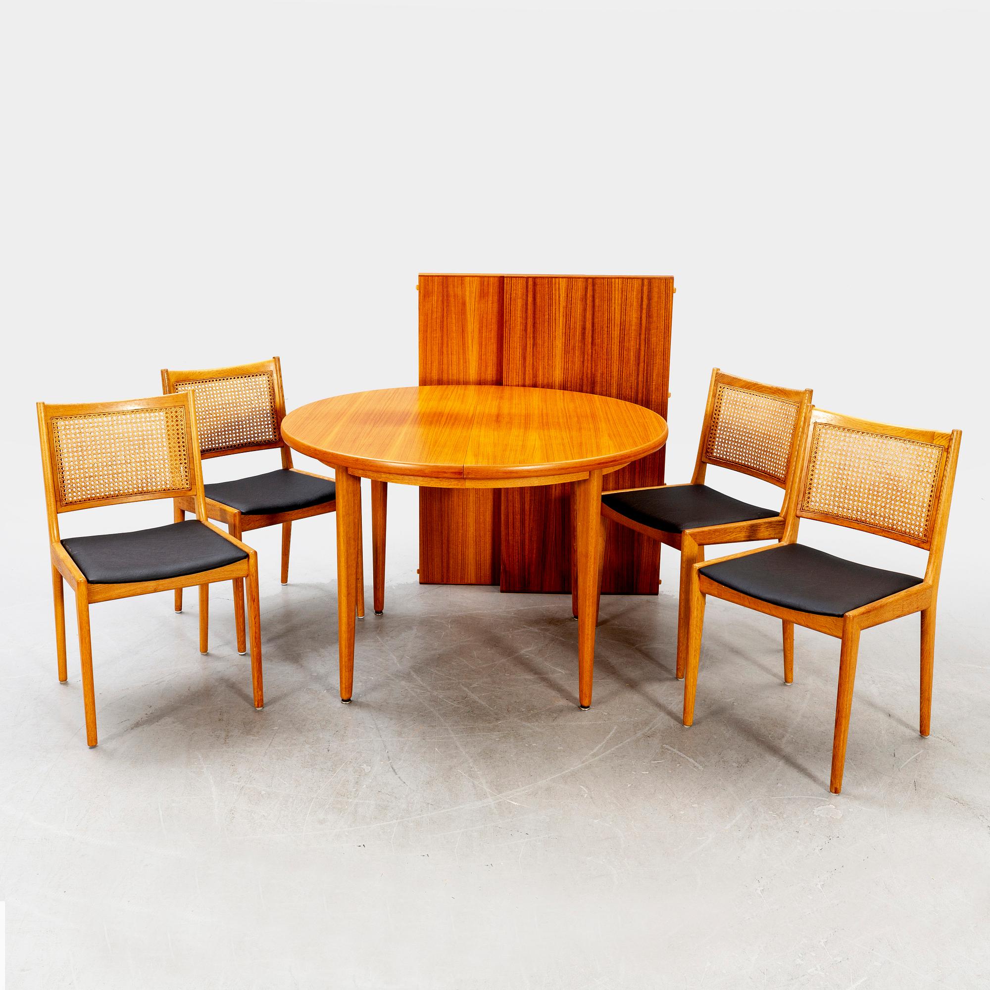 A Karl Erik Ekselius five piece teak suite, JOC, late 20th Century.