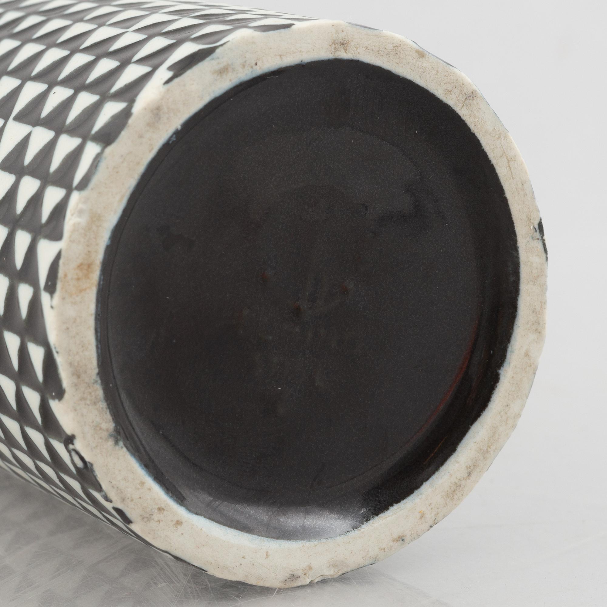 Stig Lindberg, a 'Domino' stoneware vase, Gustavsberg.