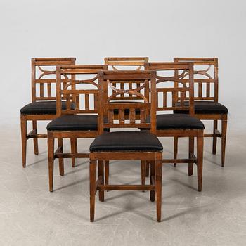 Chairs 6 pcs. Empire style around 1900.