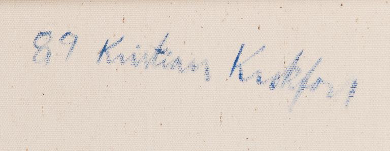Kristian Krokfors, acrylic on canvas, signed and dated -89.