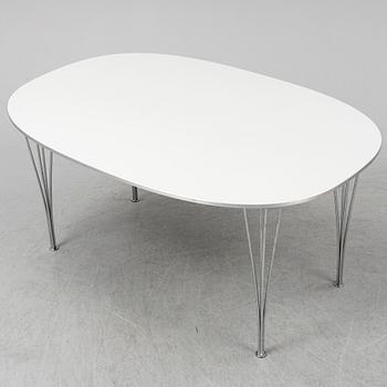 BRUNO MATHSSON & PIET HEIN, matbord "Superellips", Fritz Hansen, Danmark, 1989.