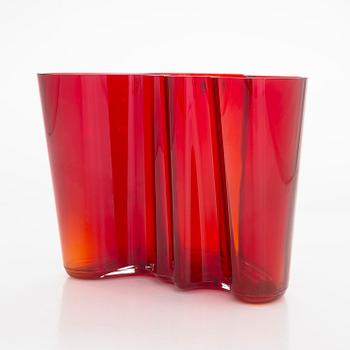Alvar Aalto, vas, glas, modell 3030, signerad Alvar Aalto Iittala.