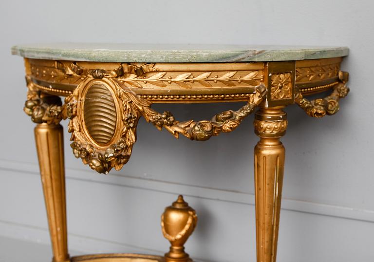 KONSOLBORD, gustaviansk stil, 1900-talets första hälft.