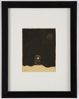 John Bauer, "Troll", de kompletta 10 osignerade litografierna ur sviten.