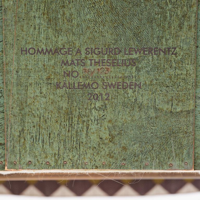 Mats Theselius, an "Hommage à Sigurd Lewerentz" armchair, ed. 38/123, Källemo, Värnamo, post 2012.