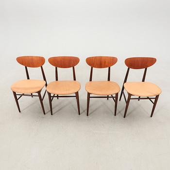 Chairs, 4 pcs, mid-20th century.