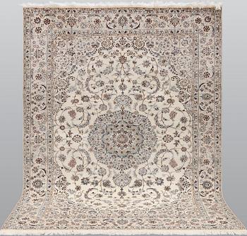 A carpet, Nain Part Silk, sk 6LAA, 220 x 159 cm.