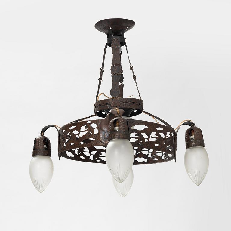 Ceiling lamp, Art Nouveau, first half of the 20th century.