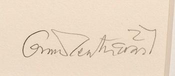 Oscar Reutersvärd, three litographs, signed and numbered 25/190, 4/190 and 3/190.