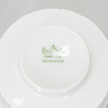 Tapio Wirkkala, tea cups with saucers, 15 pcs, "Variation", Rosenthal Studio-line Germany.