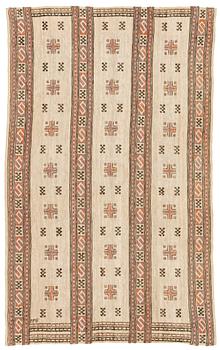 204. Märta Måås-Fjetterström, a drape, "Röd S-bård", flat weave, ca 247 x 151 cm, signed MMF.