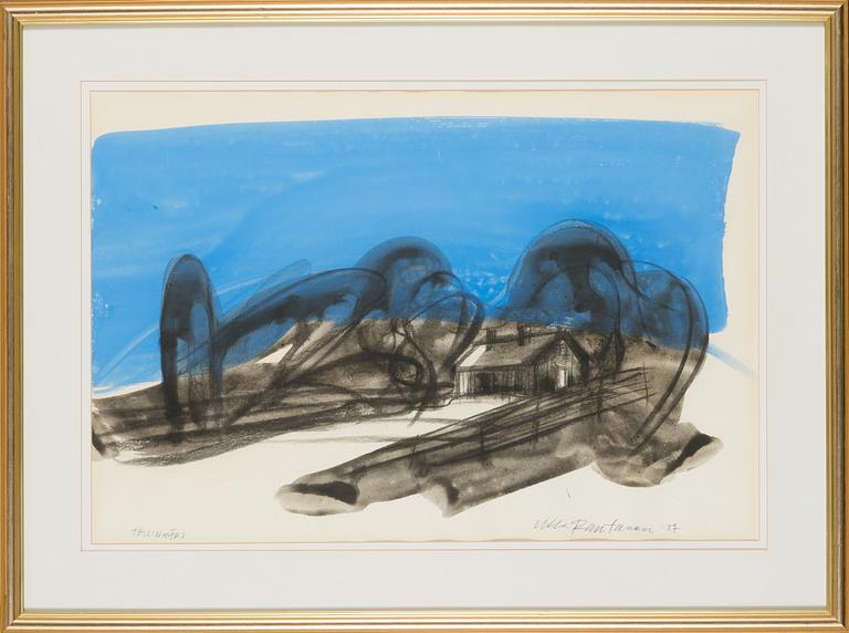 Ulla Rantanen, watercolour, signed and dated-87.