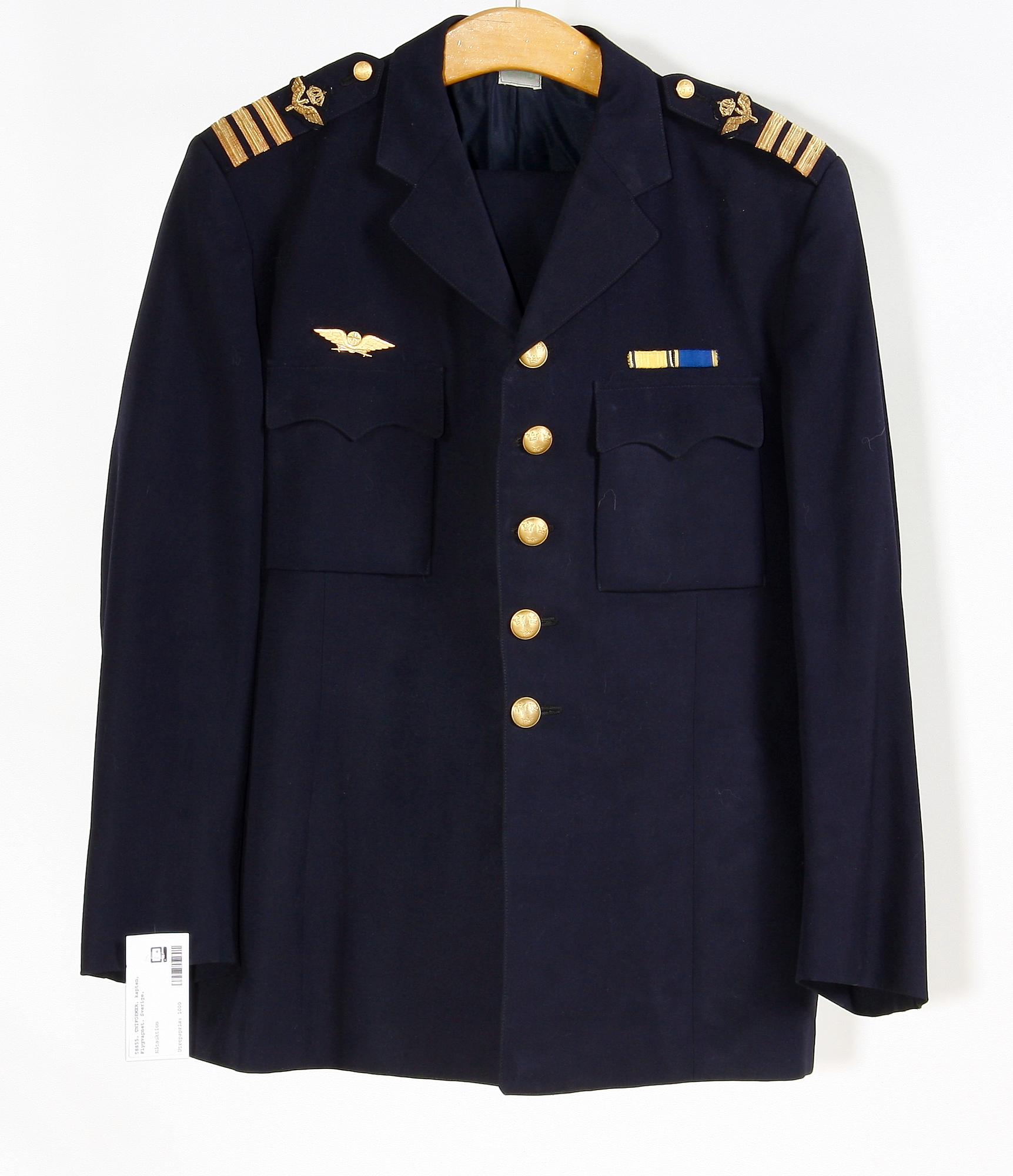 UNIFORMER. Kapten, Flygvapnet. Sverige.