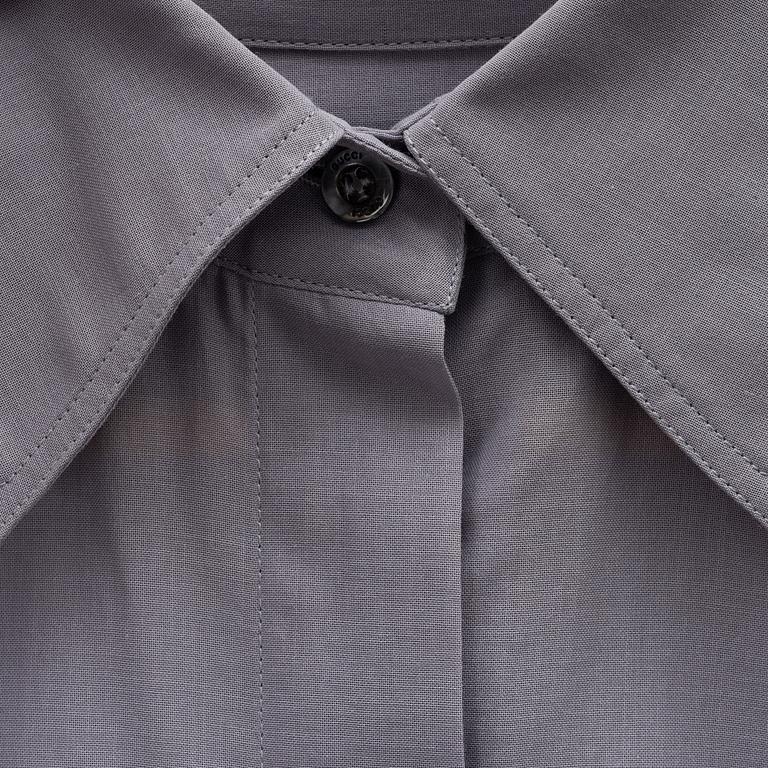 Gucci, A grey cotton blouse, size 42.
