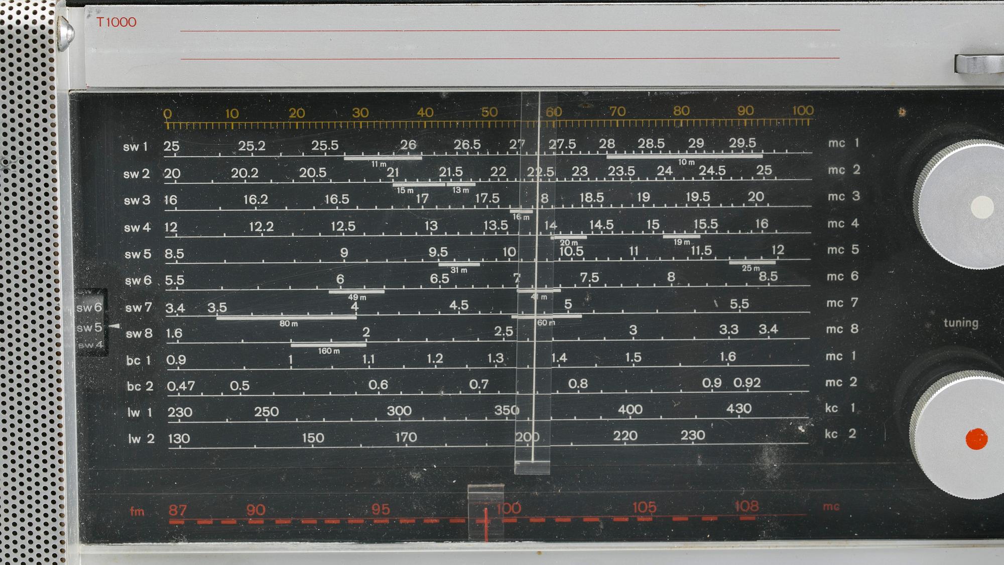 RADIO, Braun T1000, designed by Dieter Rams for Braun 1962.