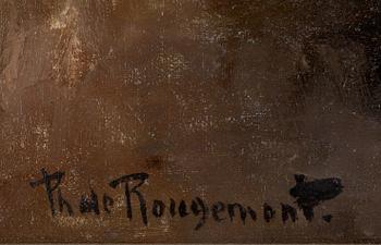 PHILIPPE DE ROUGEMONT, olja på duk, signerad.