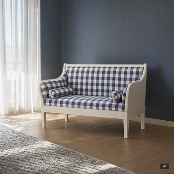 A Gustavian style sofa, first half of the 20th Century.