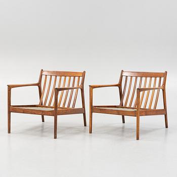 Folke Ohlsson, armchairs, a pair, USA-75, Dux.