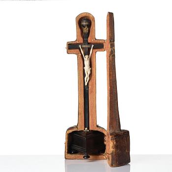 An Augsburg renaissance crucifix clock, the movement presumably by Hans Reinholdt (fl. ca 1630).