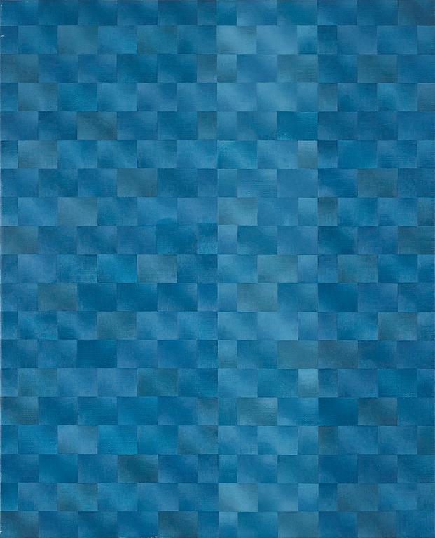 Barbro Östlihn, "XIX Mur Bleu avec Bande".