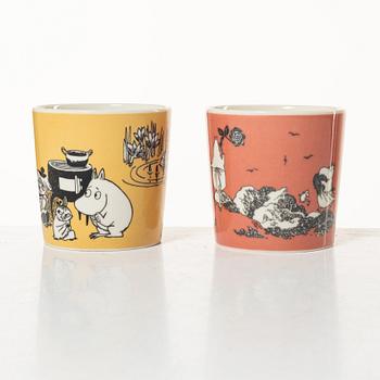 Arabia, two Moomin mugs, Finland, 1991-99.