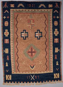 RYA, Kuhmalahti, Finland, daterad 1931. ca 135x190 cm.