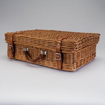 Picnic basket, Coracle, England, 1950th.