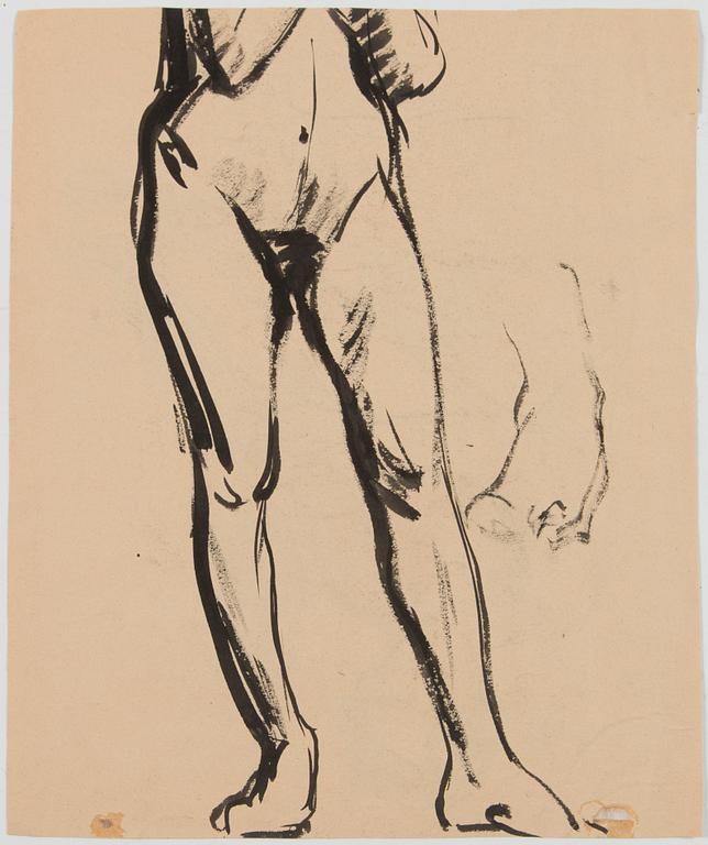 Santeri Salokivi, Nude Studies of Women, 5 pcs.