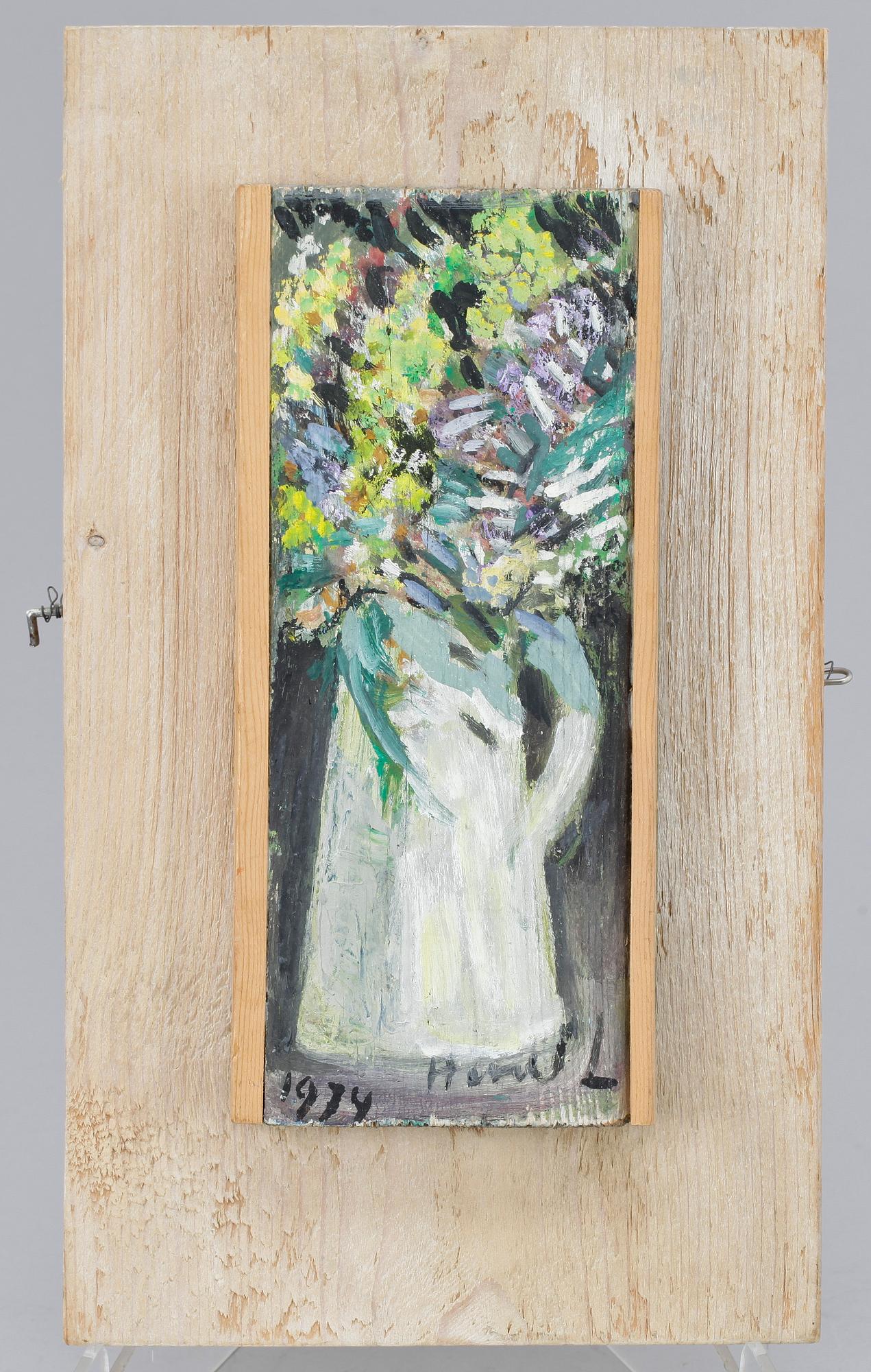 HARALD LINDBERG, olja på pannå, sign o dat 1974.