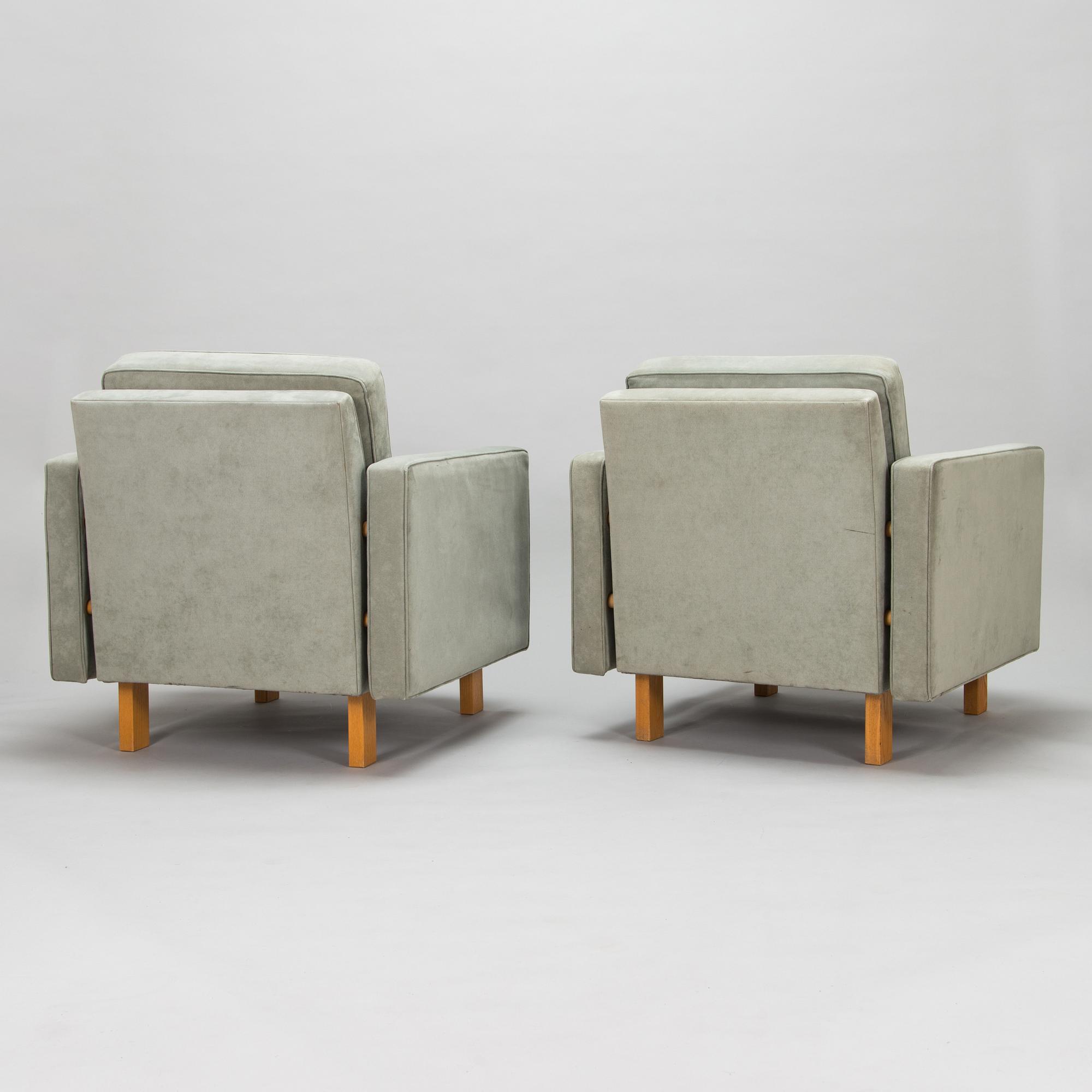 Alvar Aalto, fåtöljer,ett par, modell RB 511 Artek 1960-tal.