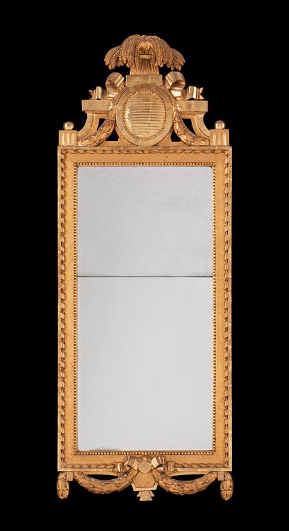 A Gustavian mirror by N. Meunier, master 1754.