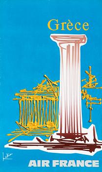 Georges Mathieu, "Grèce Air France".