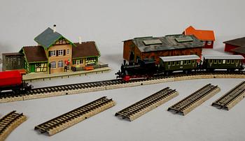 SAMLING MÄRKLIN, samt miniatyrbyggnader.