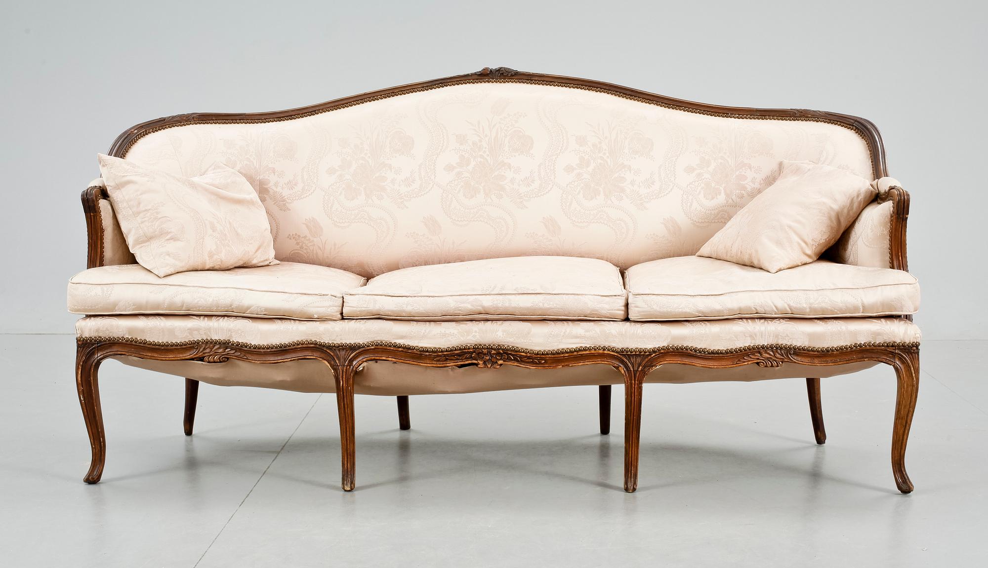 SOFFA, Louis XV-stil, 1900-tal.