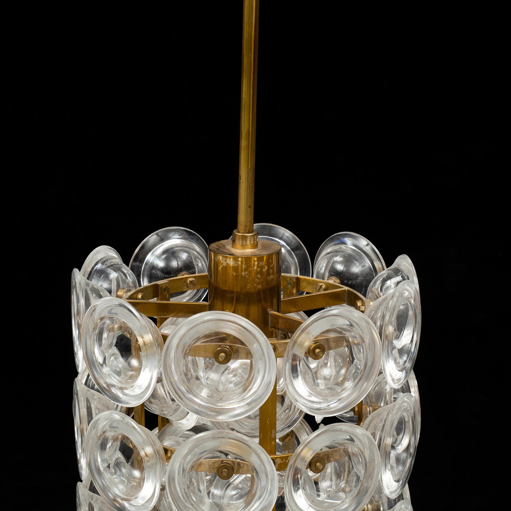 CARL FAGERLUND, taklampa, modell "RD1846" Fagerhult, 1900-talets andra hälft.