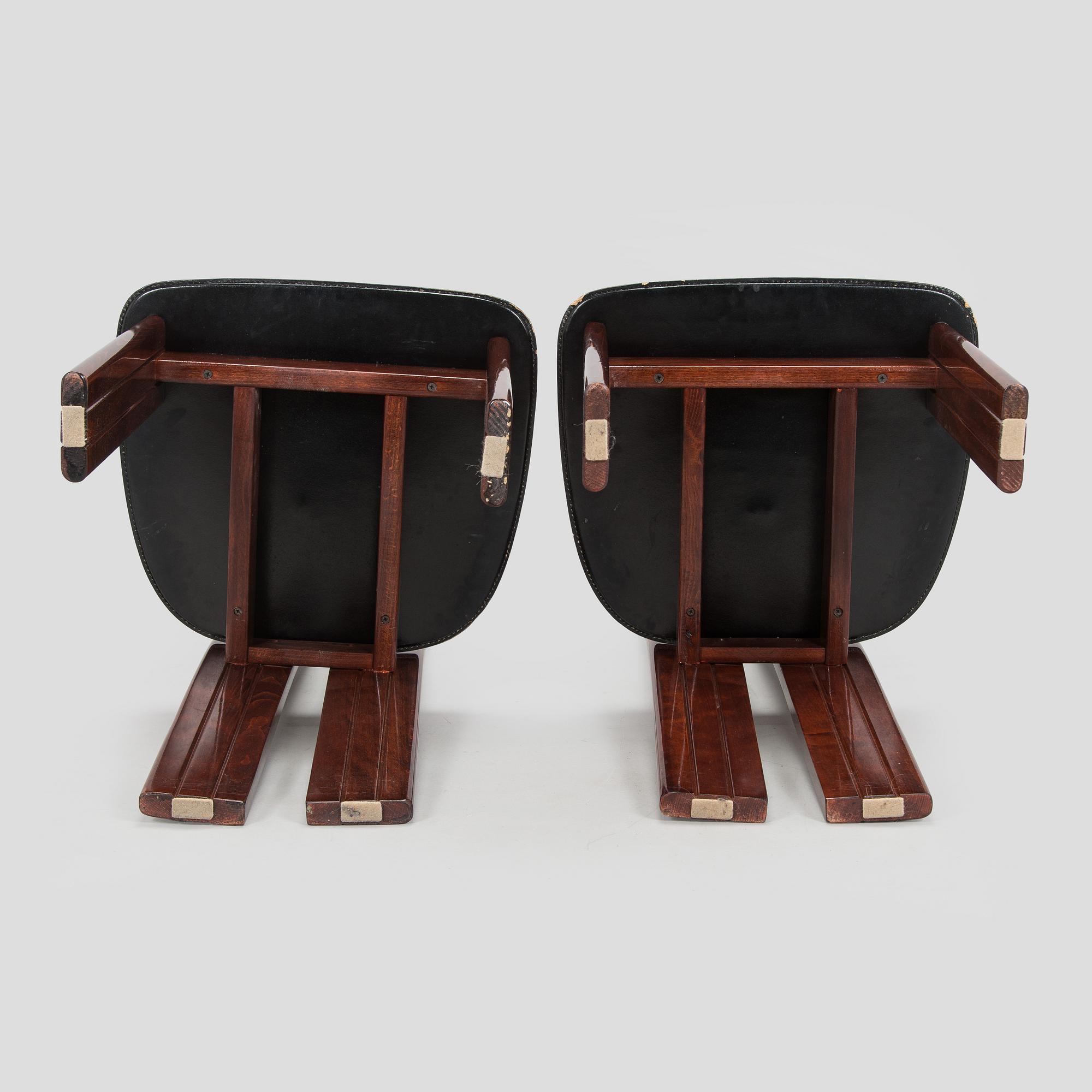 A set of eight dining chairs, Italy.