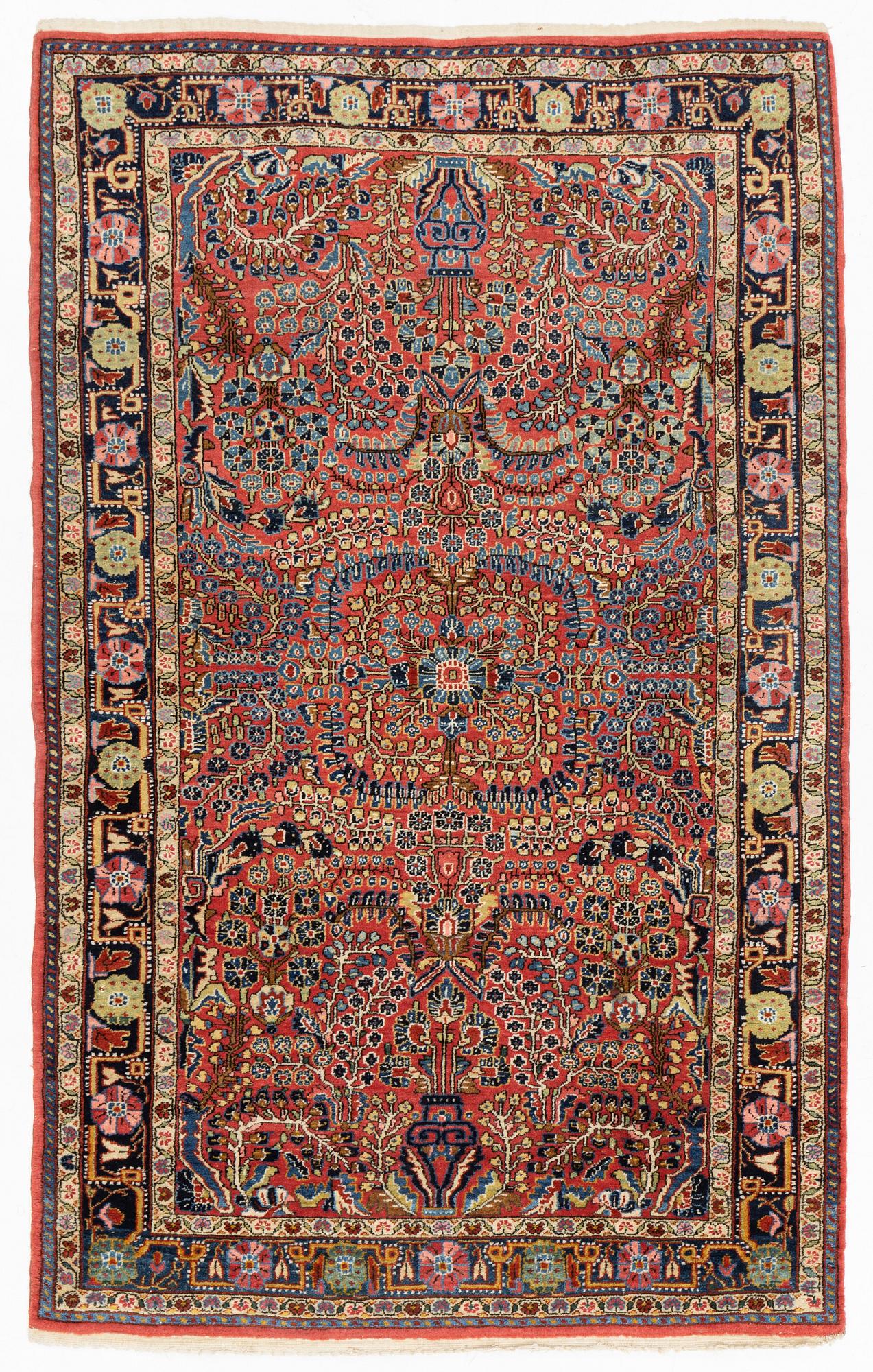 Matta, Sarouk, ca 210 x 130 cm.