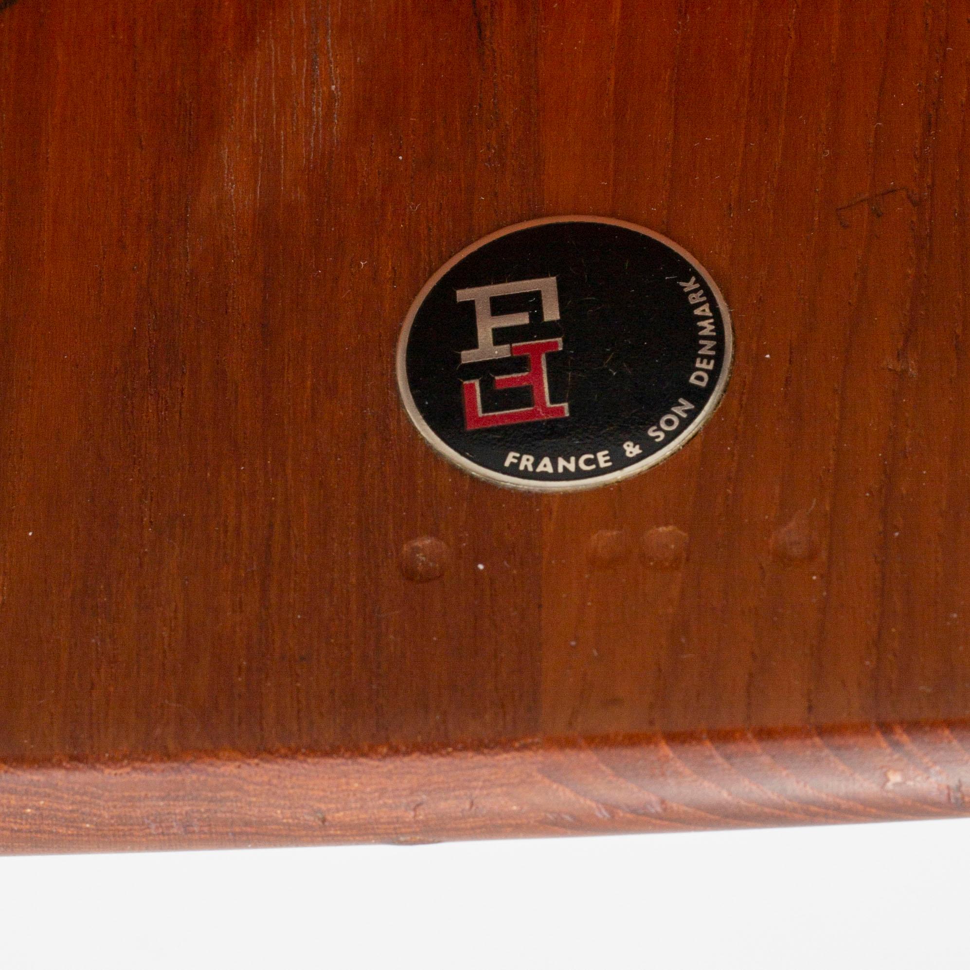 A teak coffee table, France & Daverkosen, Denmark.