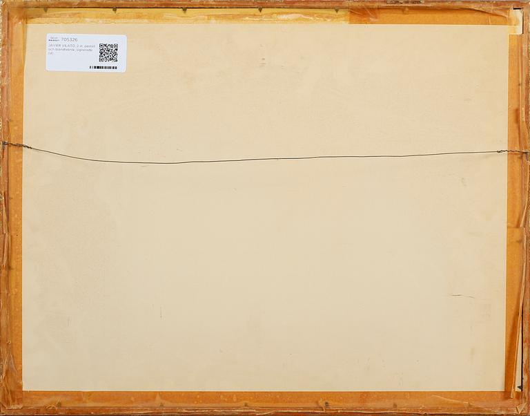 JAVIER VILATÓ, 2 st, blandtekniker, signerade.